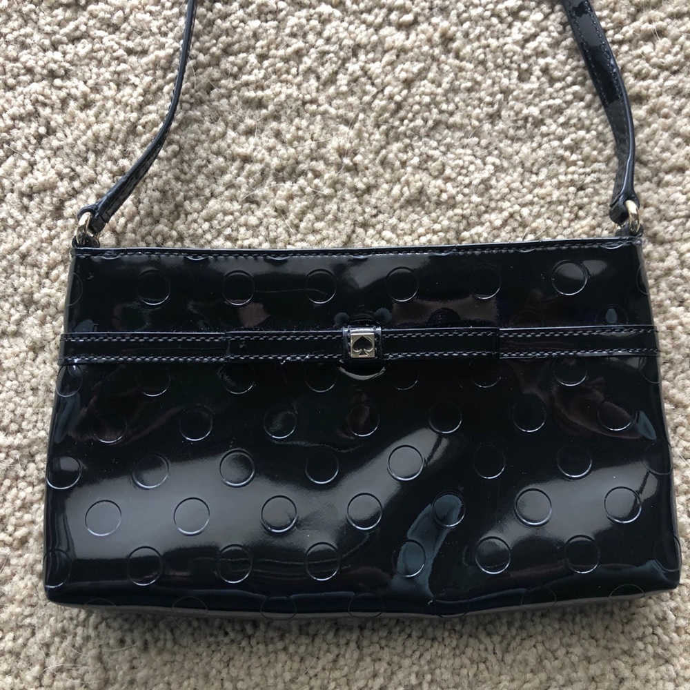 Small Black Patent Polka Dot Kate Spade Crossbody